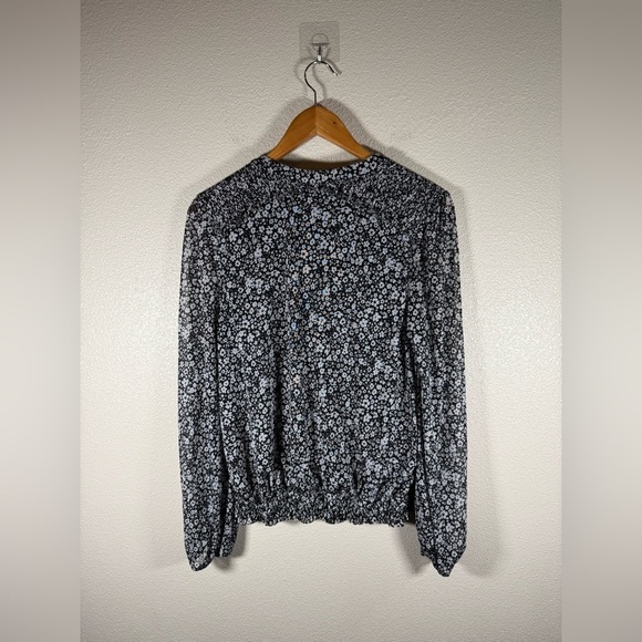 Evereve Petra Floral Blouse Medium L31 - Picture 3 of 9